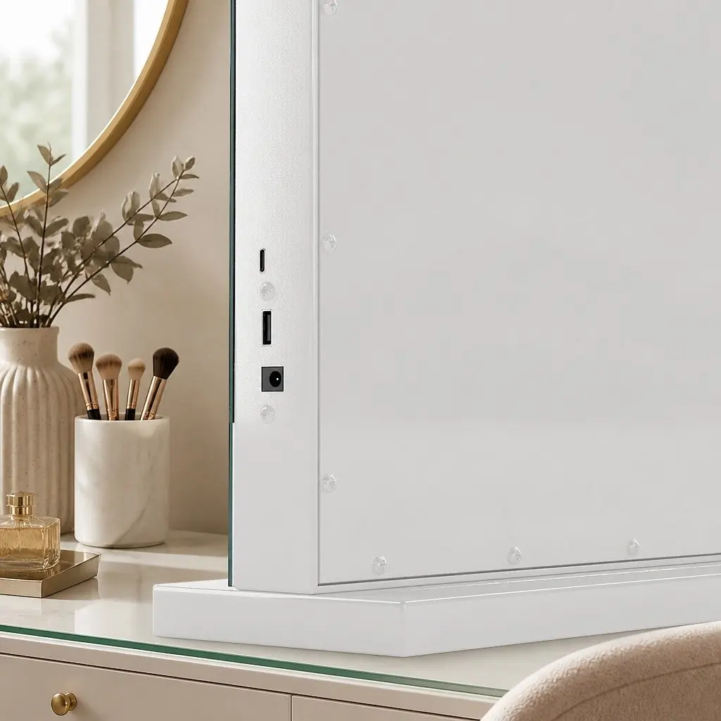 LED Vanity Mirror 45x58cm Hollywood Makeup Dressing Table with 10x Magnifier