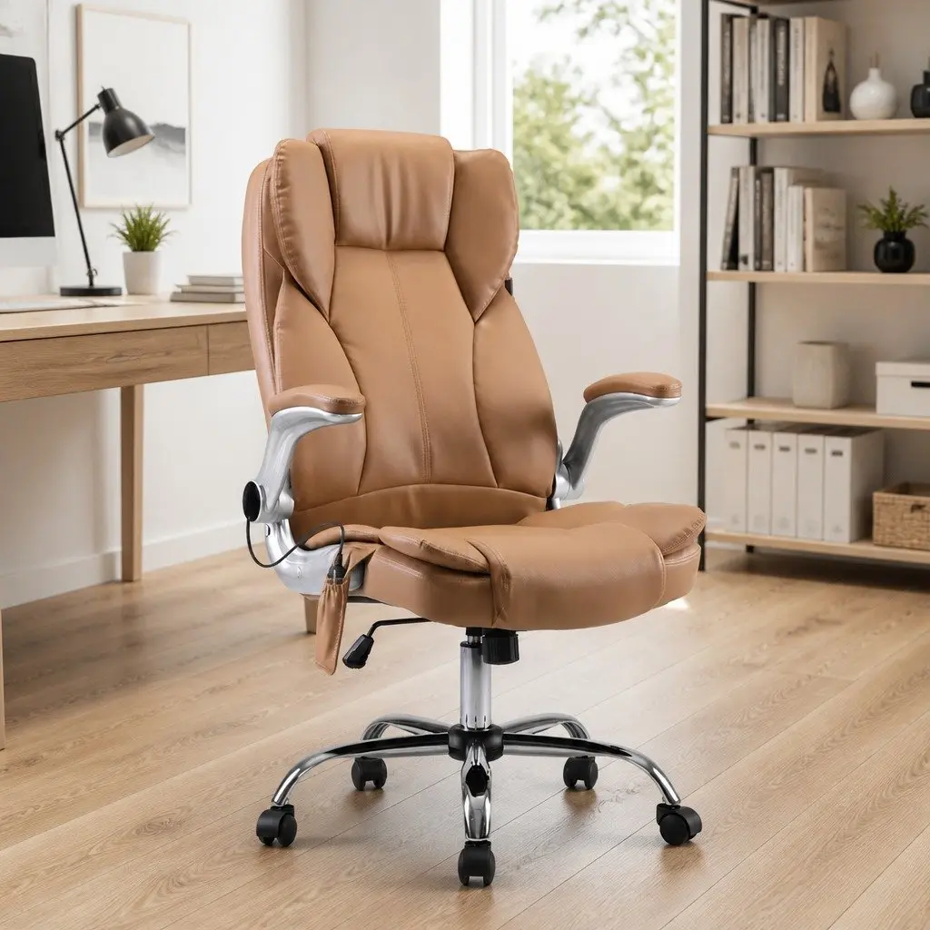 8 Point Massage Office Chair High Back Recliner