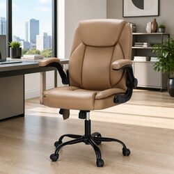 Mid Back Massage Office Chair with Vibration and Swivel