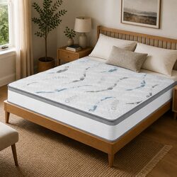 Double Pocket Spring Mattress 25cm Thick for Comfort
