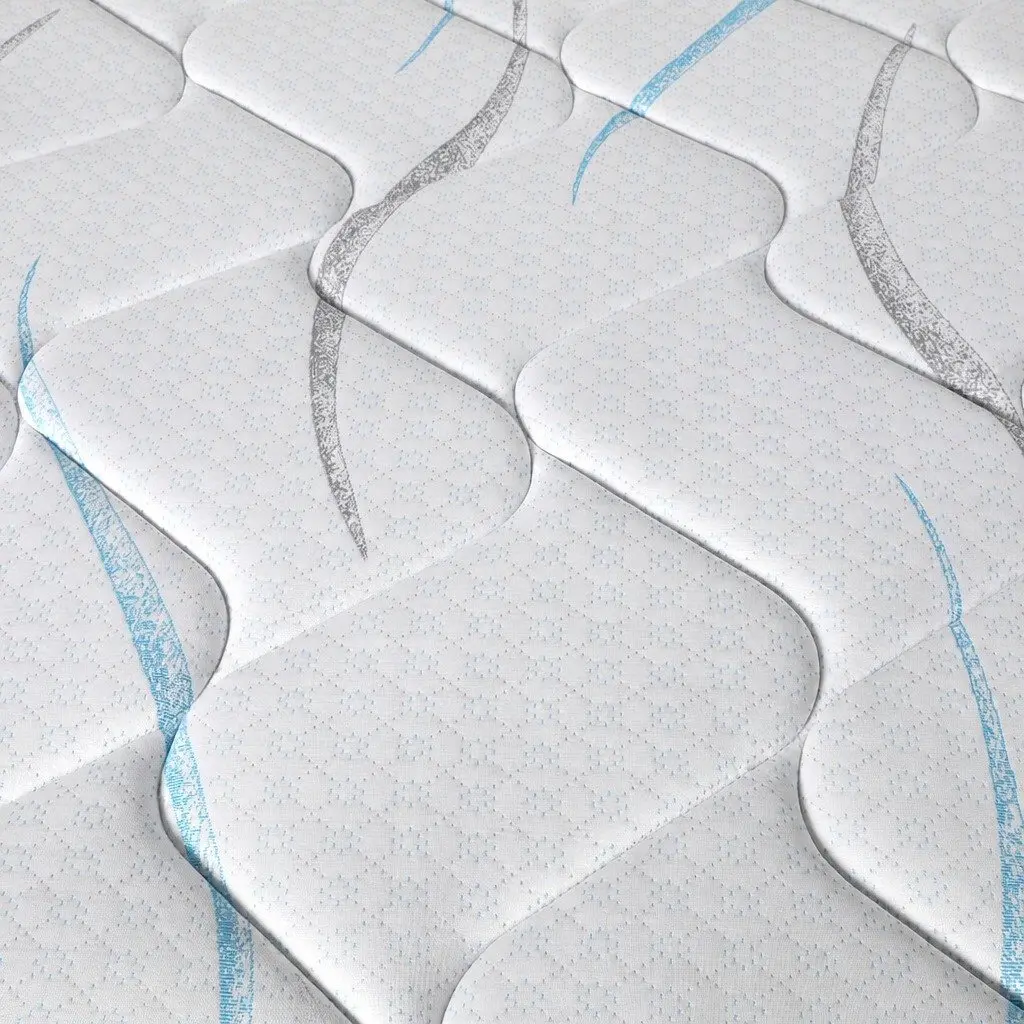 Double Pocket Spring Mattress Medium Firm 25cm Thick Knitted Fabric White