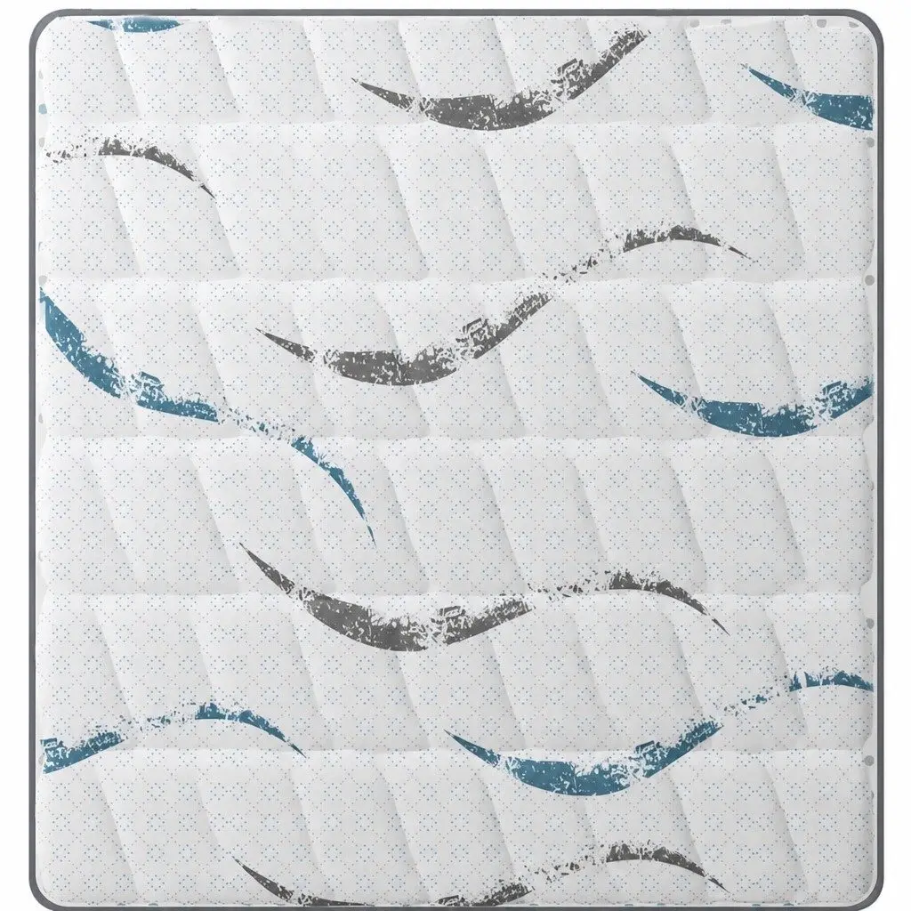 King Single Spring Mattress 25cm Pocket Coil Medium Firm Support Knitted Fabric
