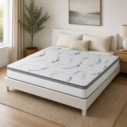 Queen Spring Mattress 25cm Pocket Coil Comfort Design