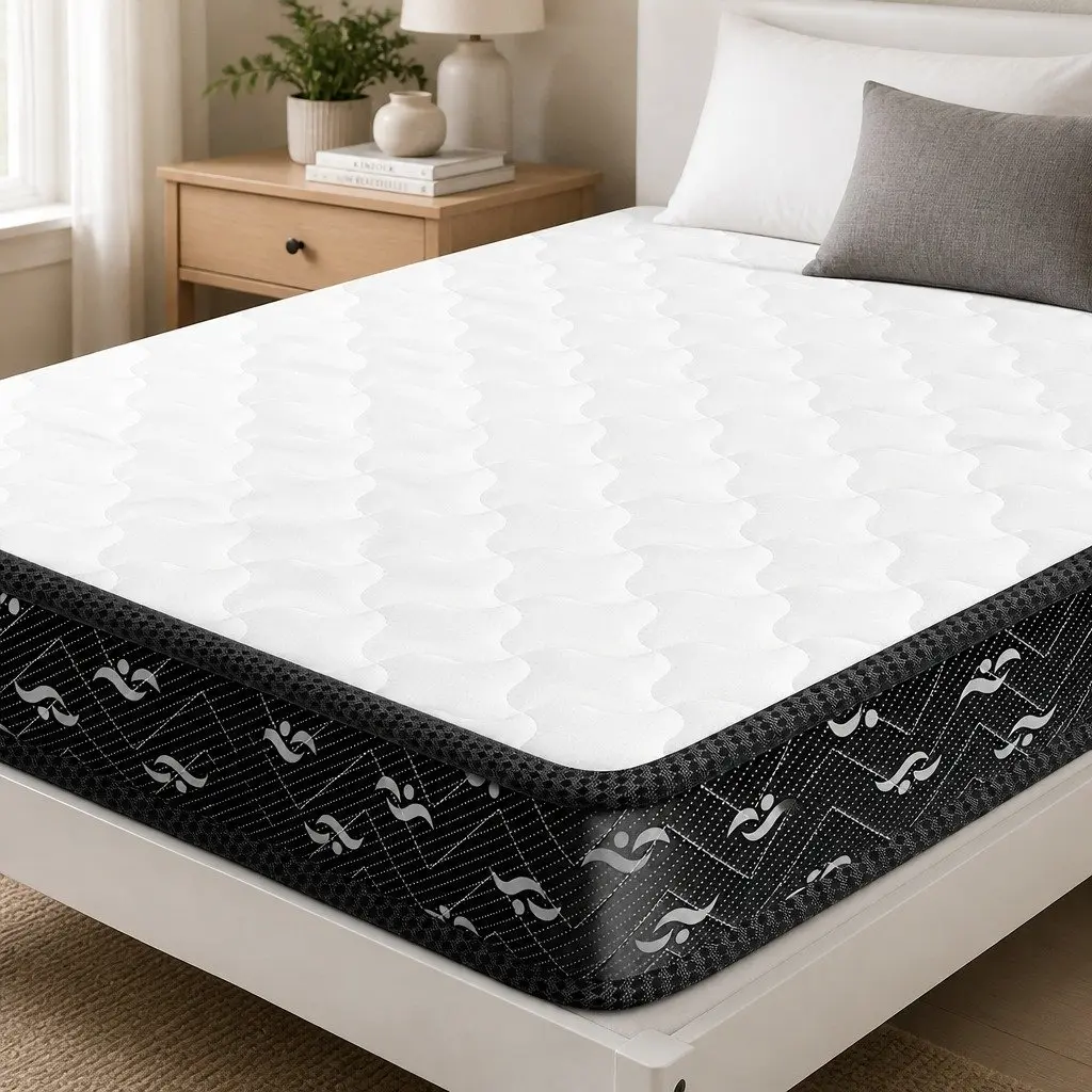 Double Spring Mattress Pocket Tight Bonnell Bed Comfortable Sleep Support