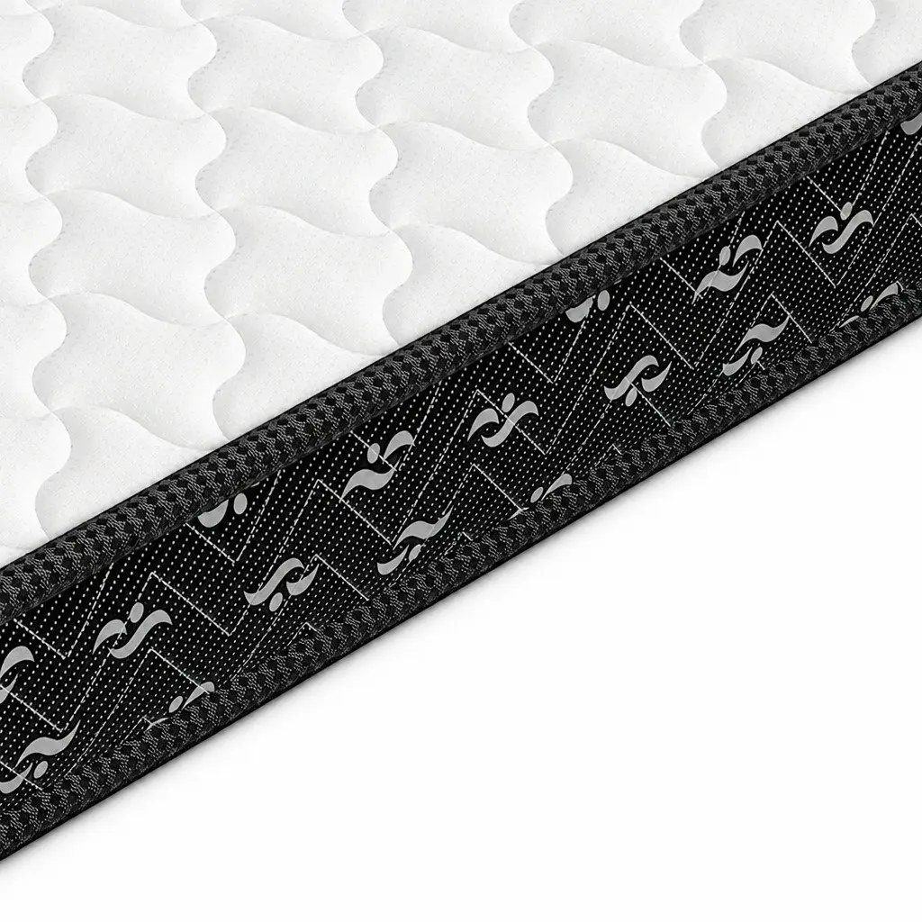 Queen Size Spring Mattress Pocket Tight Bonnell Core 203x153cm Hypoallergenic High Density Foam Knitted Fabric