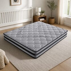 King Spring Mattress Pocket Egg 5-Zone Medium Firm Comfort