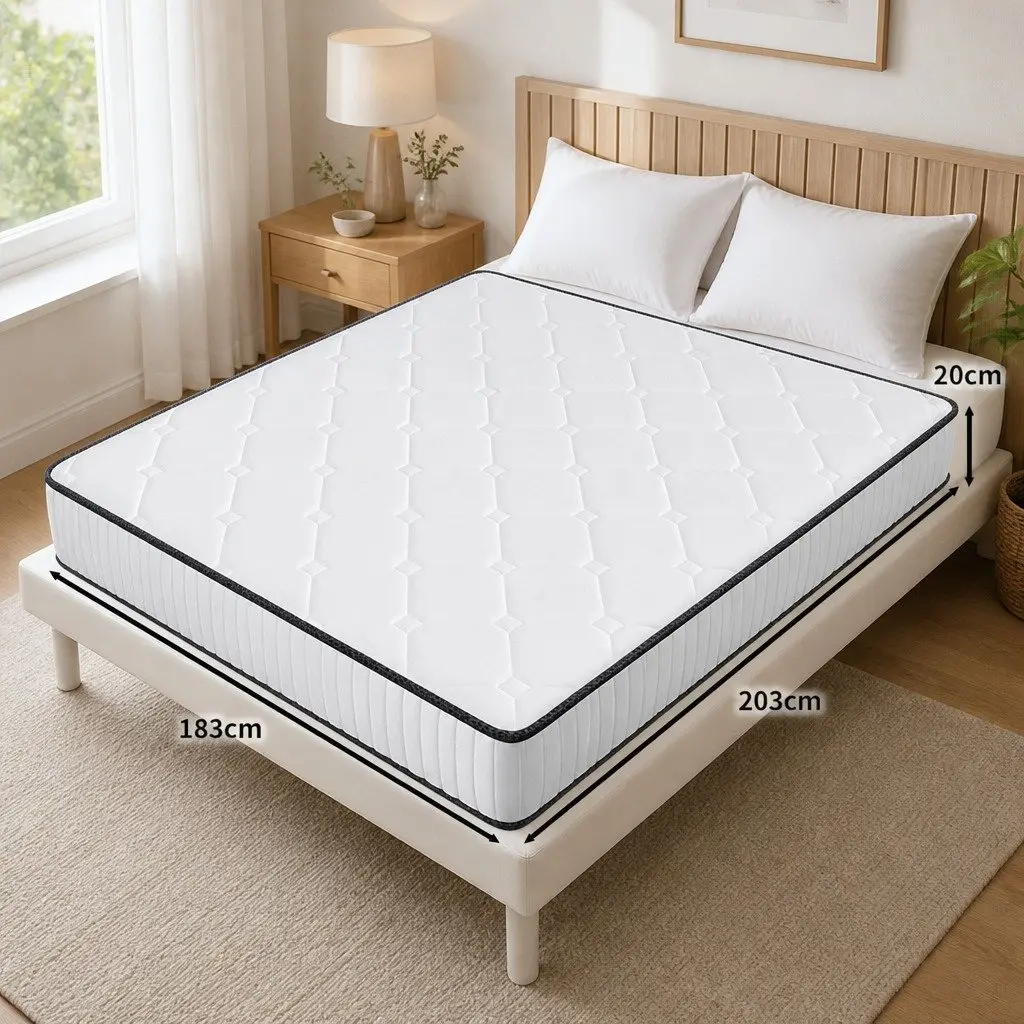 Spring Mattress Pocket King Single Double Queen Size Polyester Foam Support