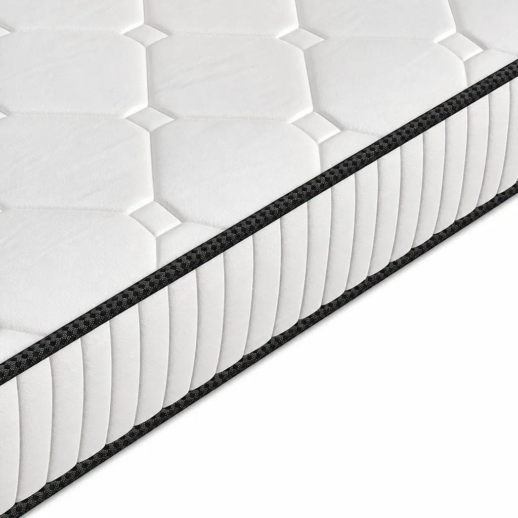 Queen Spring Mattress Pocket Tight Support Comfort Sleep 203x153cm Polyester