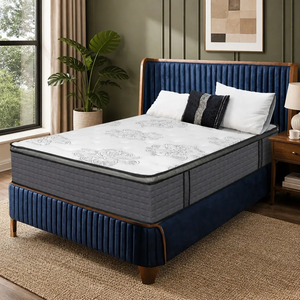 Double Spring Mattress with Pocket Egg Crate Foam