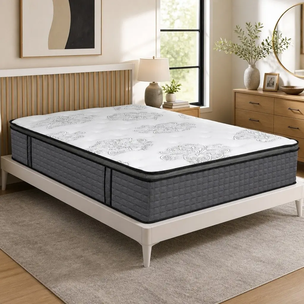 Queen Size Medium Firm Spring Mattress with Foam Layer