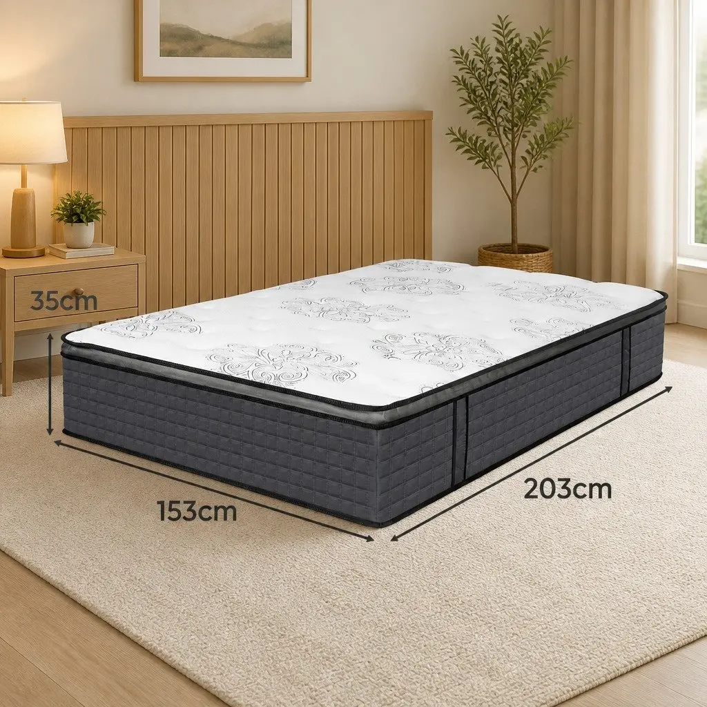 Queen Size Medium Firm Spring Mattress with Foam Layer