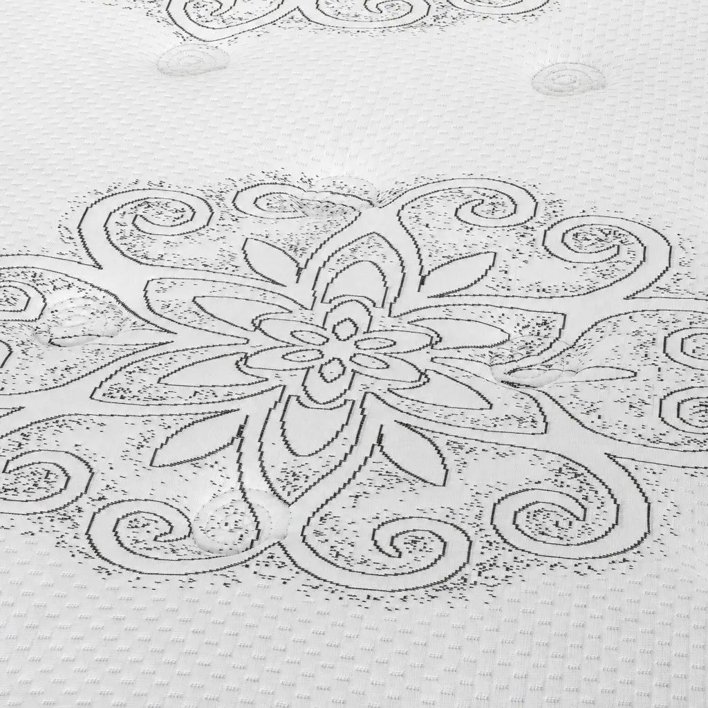 Single Spring Mattress Pocket Coil Medium Firmness Egg-Crate Foam 190cm x 91cm Fabric