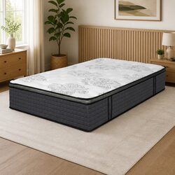 Spring Mattress Bed with Pocket Spring & Foam King Single