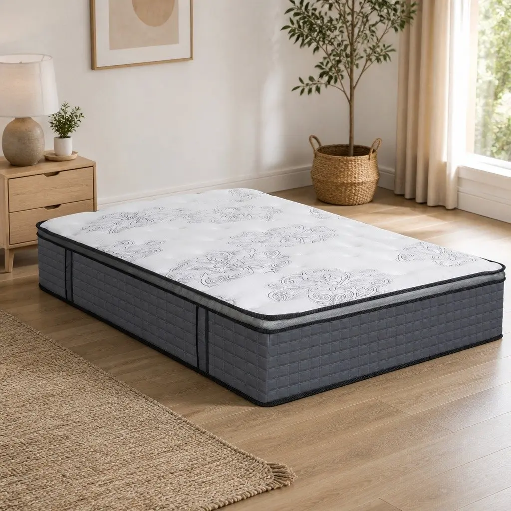 Spring Mattress Bed with Pocket Spring & Foam King Single