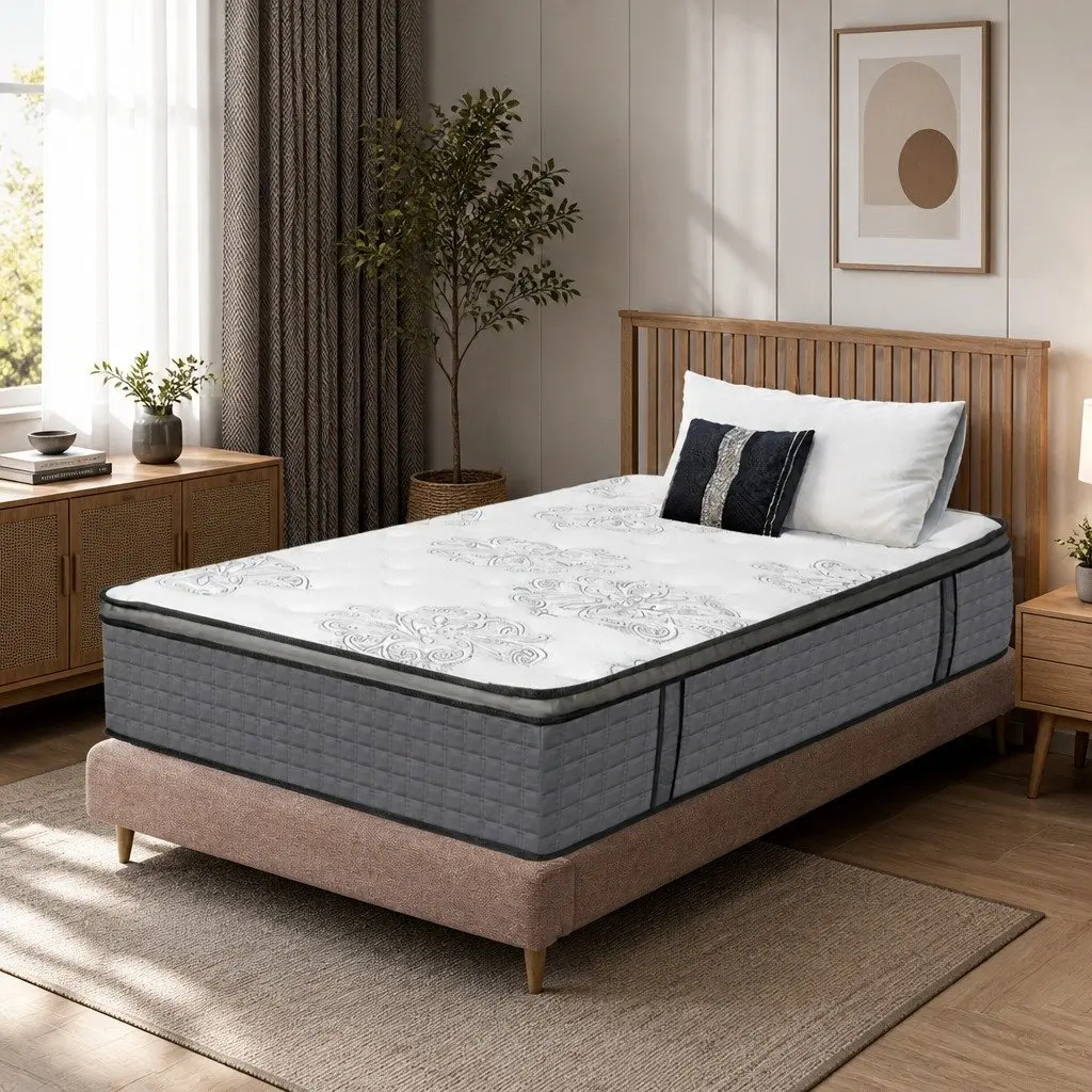Spring Mattress Bed with Pocket Spring & Foam King Single