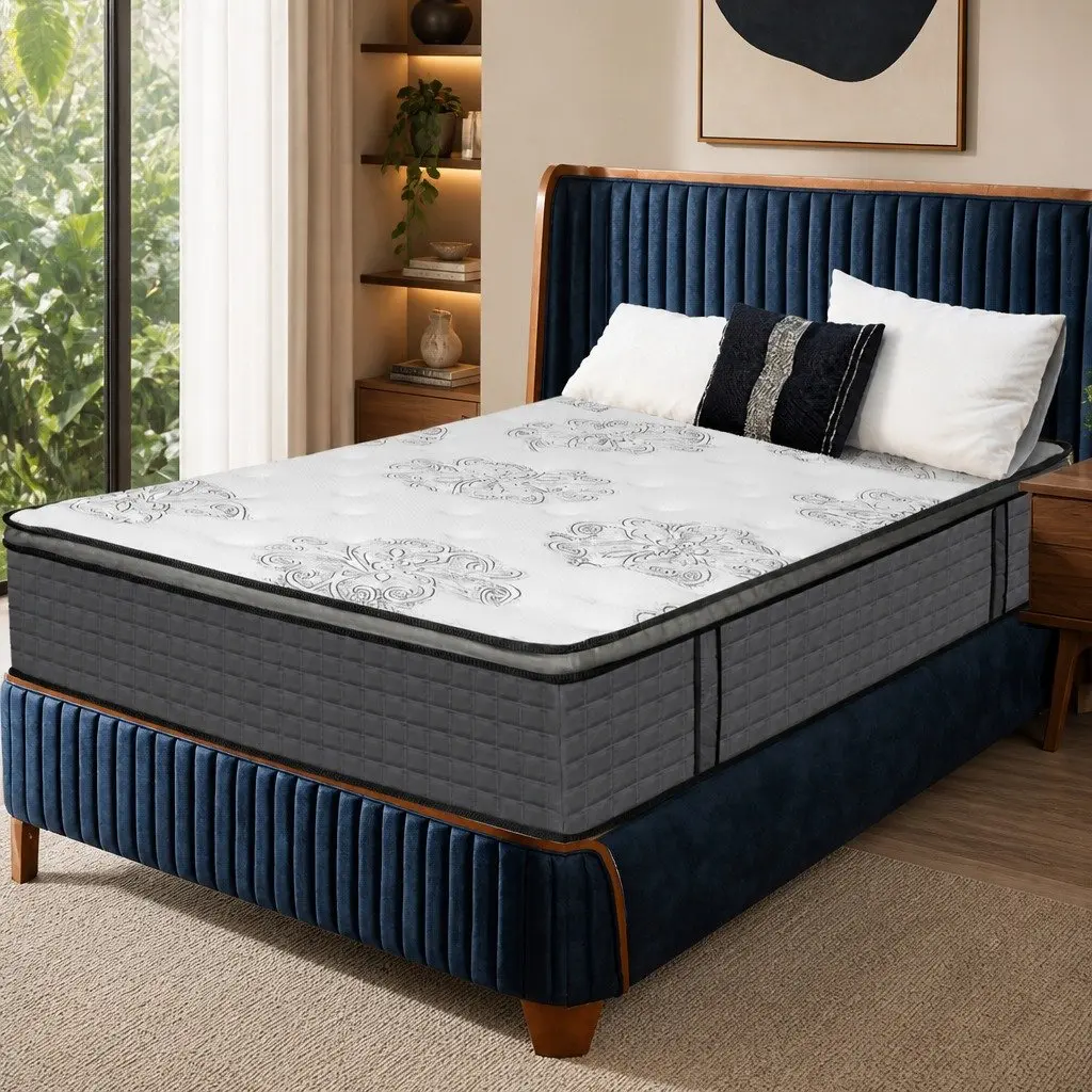 Spring Mattress Bed with Pocket Spring & Foam King Single