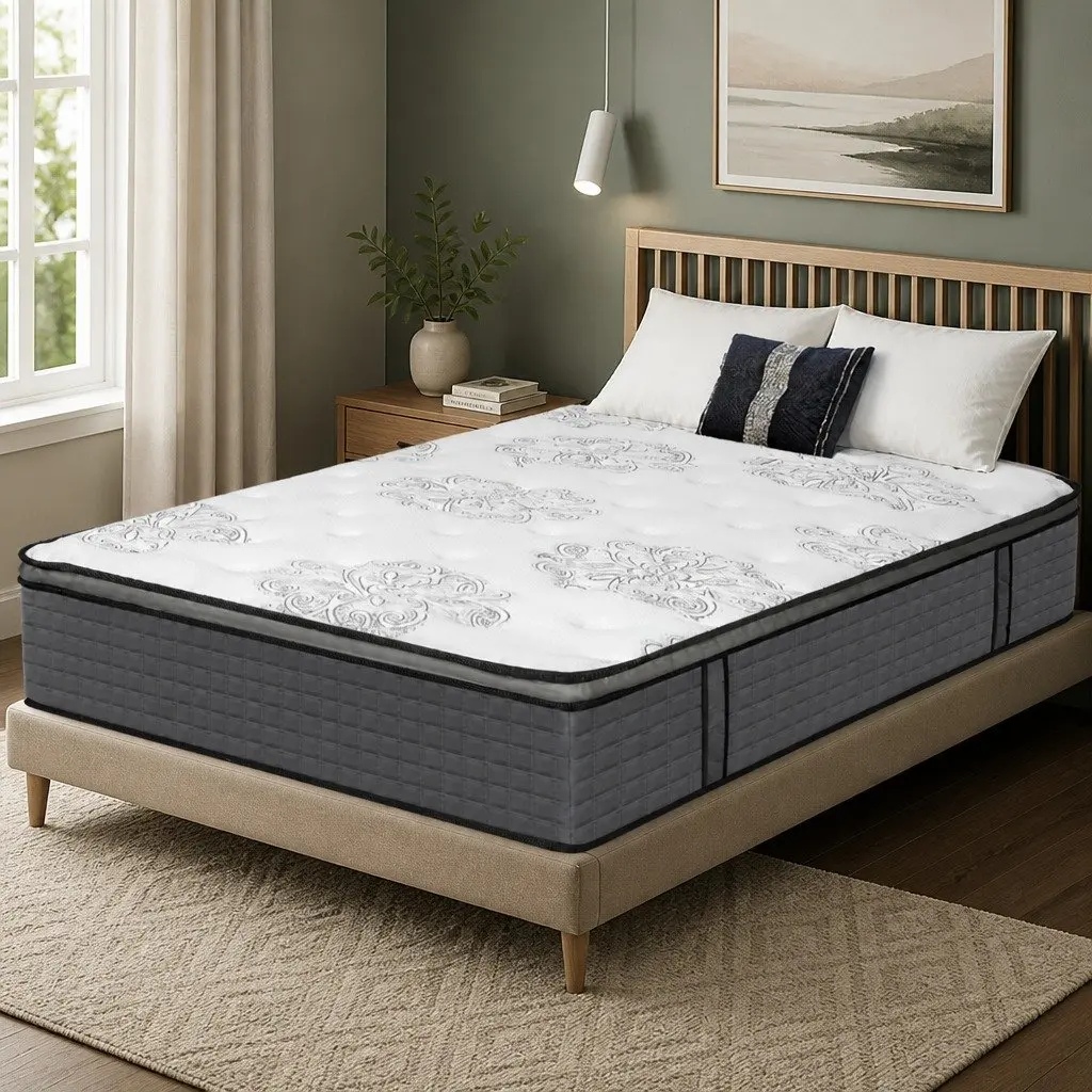 Spring Mattress Pocket Egg Super King Size Memory Foam Support System