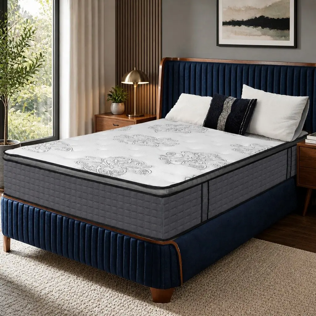 Spring Mattress Pocket Egg Super King Size Memory Foam Support System