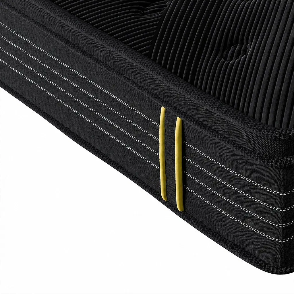 King Single Spring Mattress Bamboo Charcoal Euro Top 35cm Support