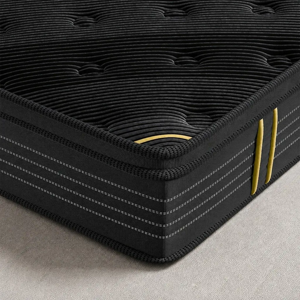 King Single Spring Mattress Bamboo Charcoal Euro Top 35cm Support
