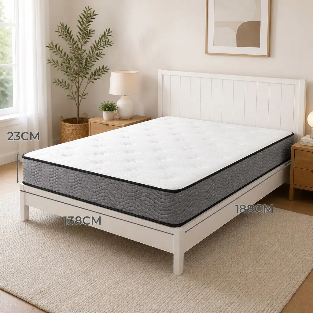 Extra Firm Double Pocket Spring Mattress with 6-Zone Support
