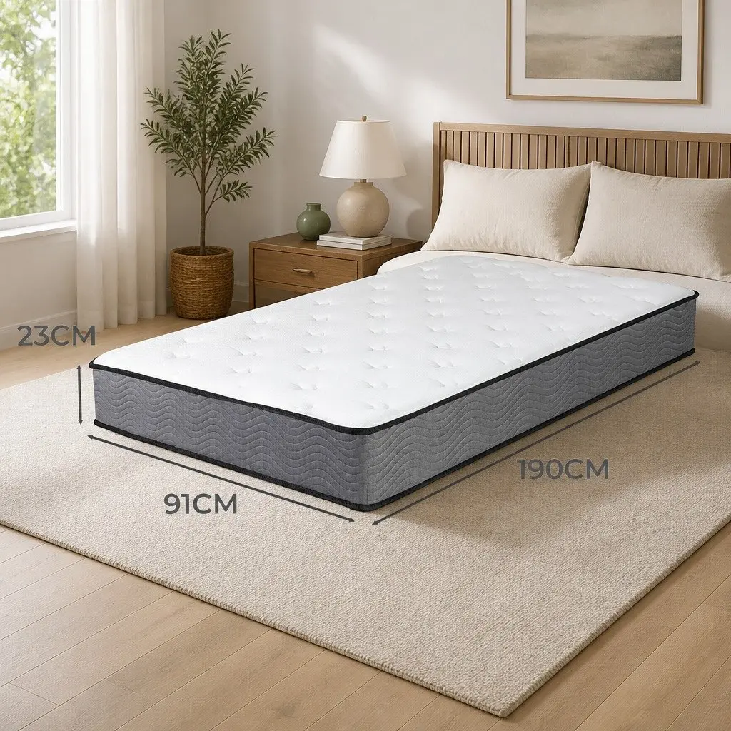 Single Pocket Spring Mattress with 6-Zone Support
