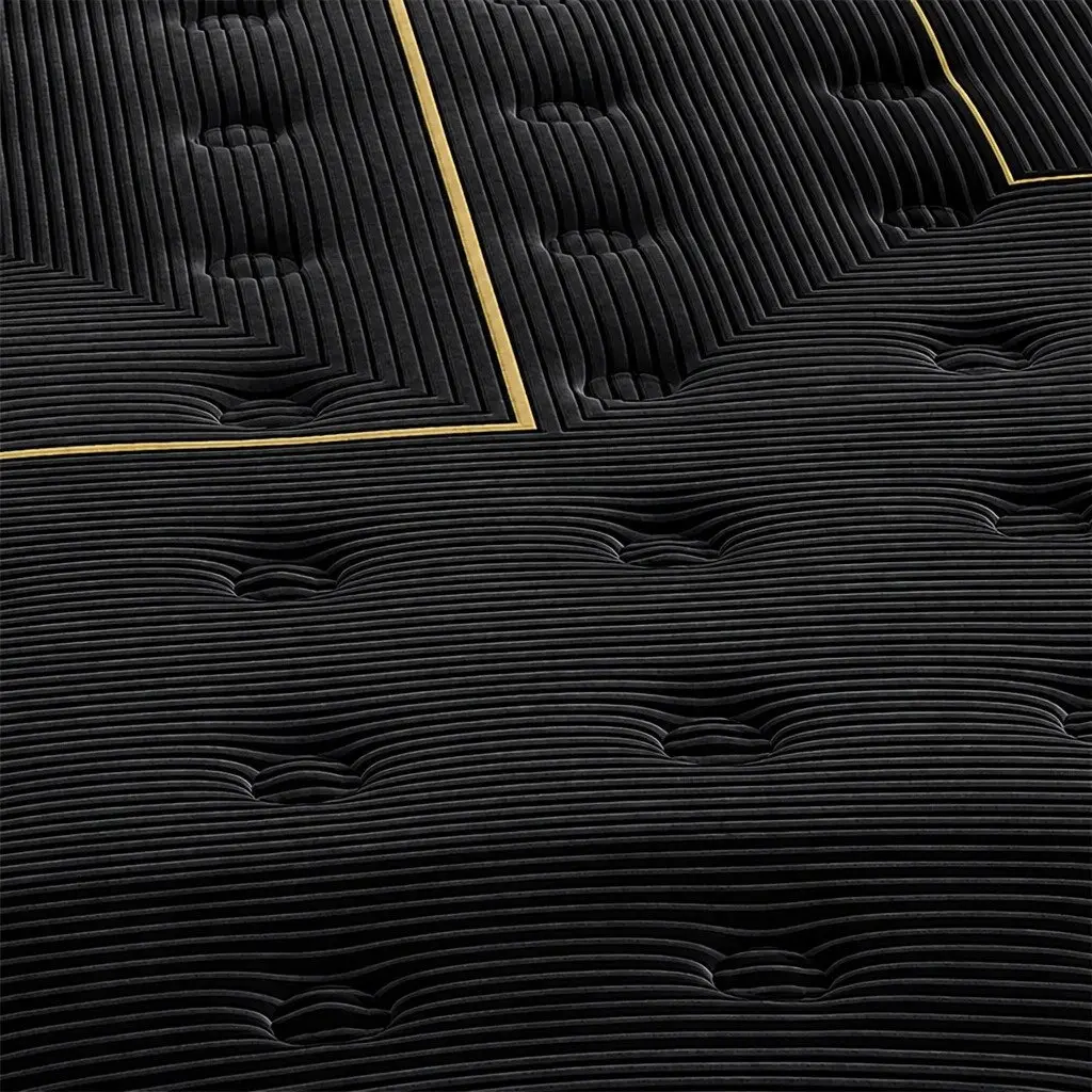 Spring Mattress Bamboo Charcoal Euro Top Double Bed Pocket Coil Support 188cm L x 138cm W 35cm Thickness