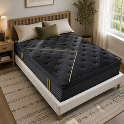 King Size Bamboo Charcoal Euro Top Spring Mattress