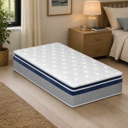 King Single Pillow Top Spring Mattress with 32cm Support