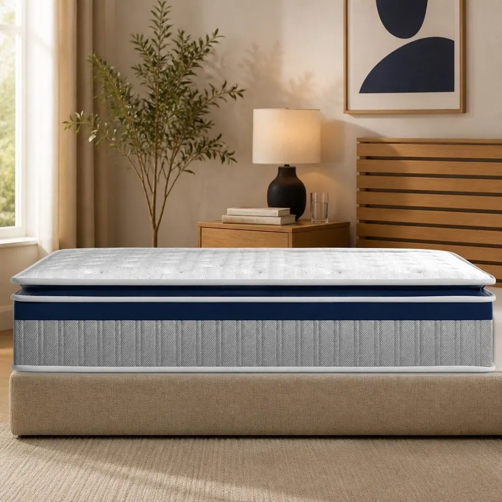 Single Pillow Top Spring Mattress with 7-Zone Support