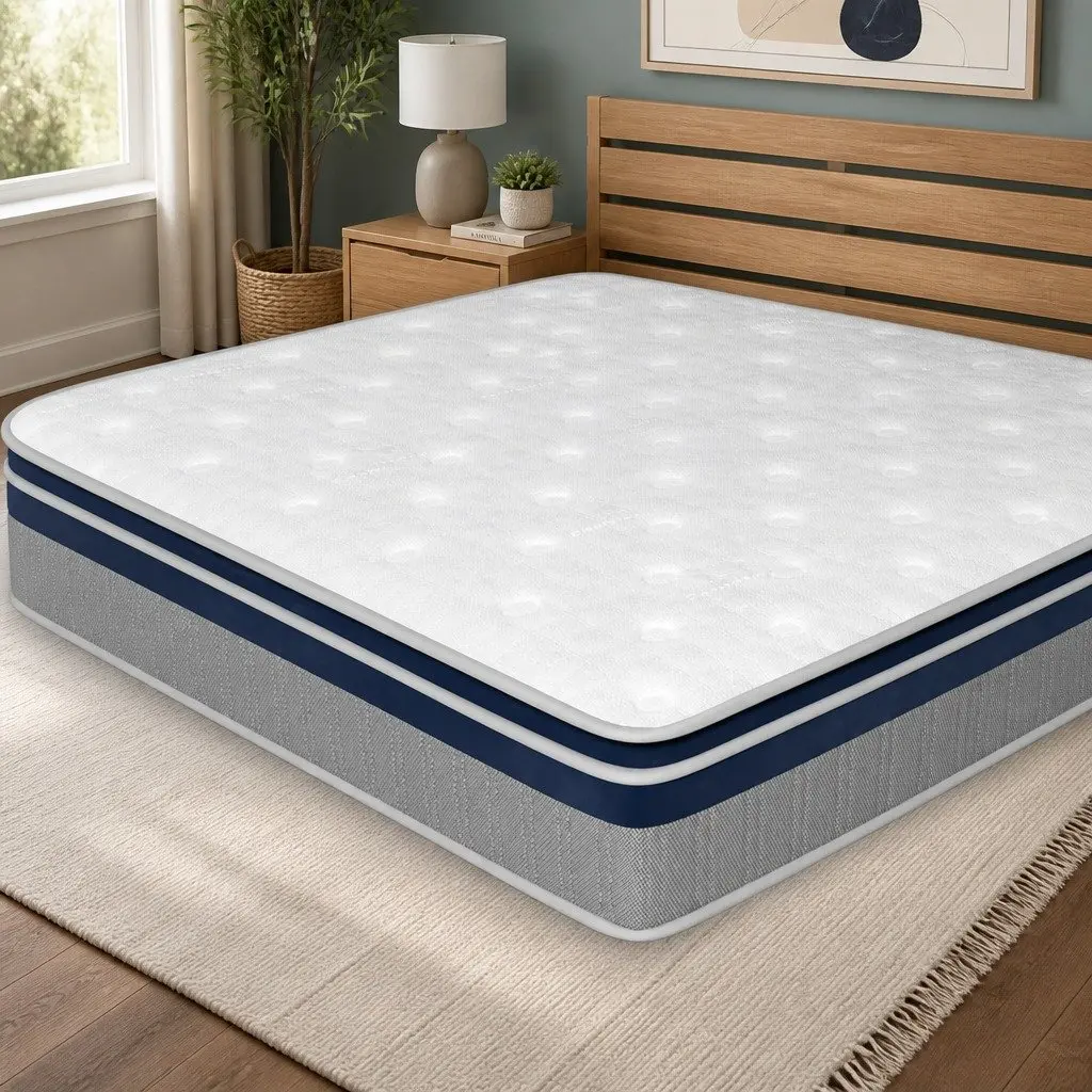 Single Pillow Top Spring Mattress with 7-Zone Support