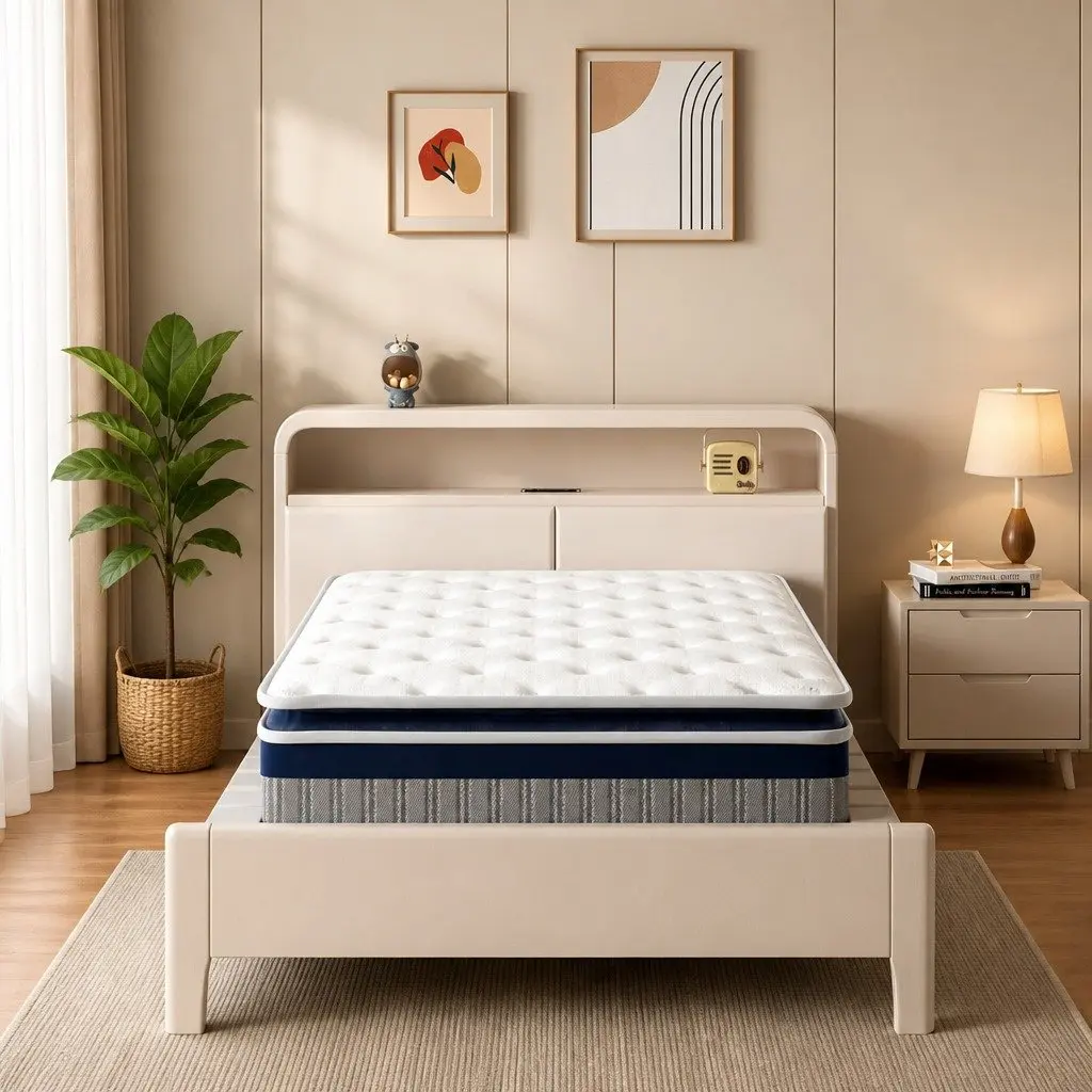 Single Pillow Top Spring Mattress with 7-Zone Support