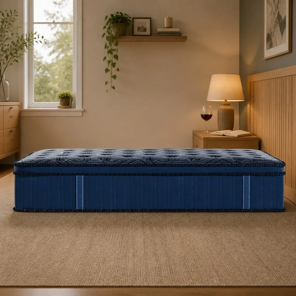 Double Euro Top Spring Mattress with Pocket Coil Support