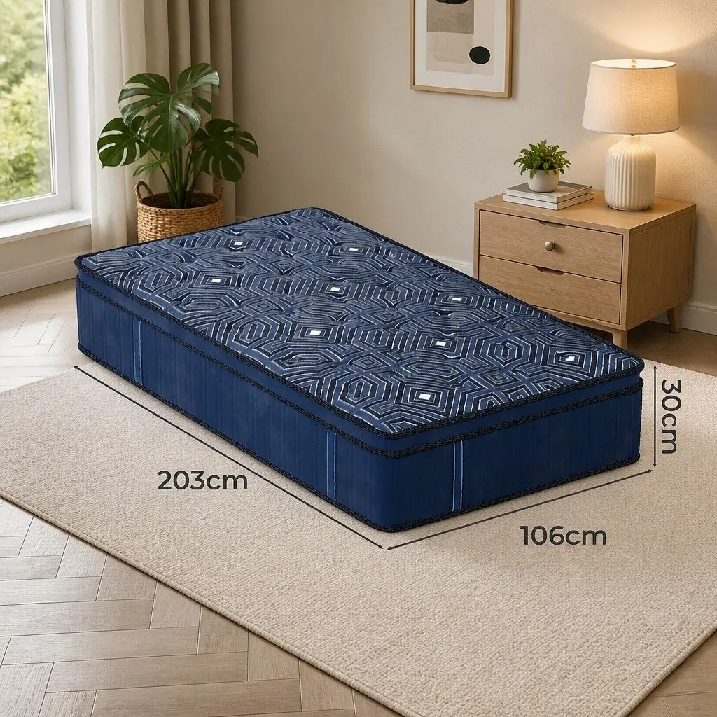 Euro Top King Single Spring Mattress 30CM Comfort
