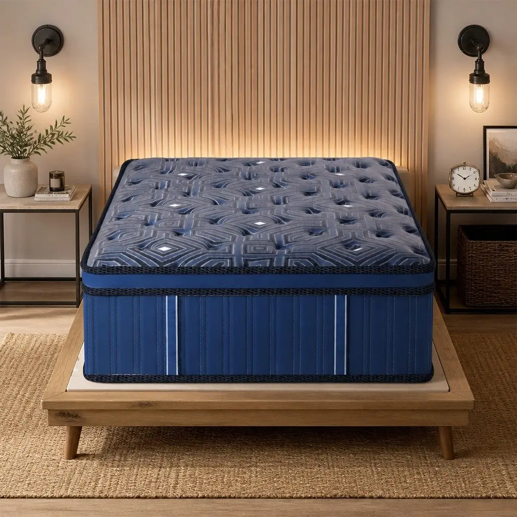 Single Euro Top Spring Mattress 30CM Pocket Coil System