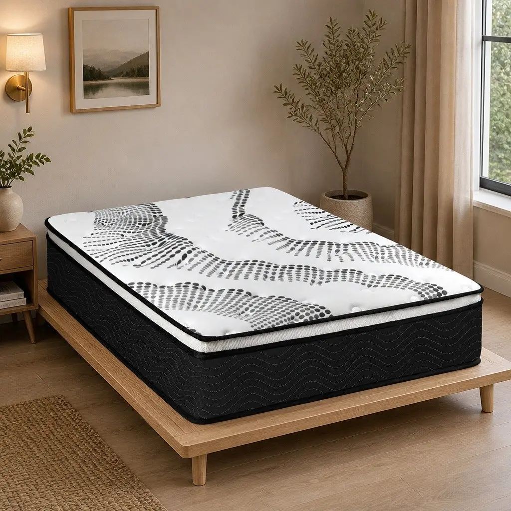 7 Zone Pocket Spring Mattress Hybrid Foam Support 32cm King Single