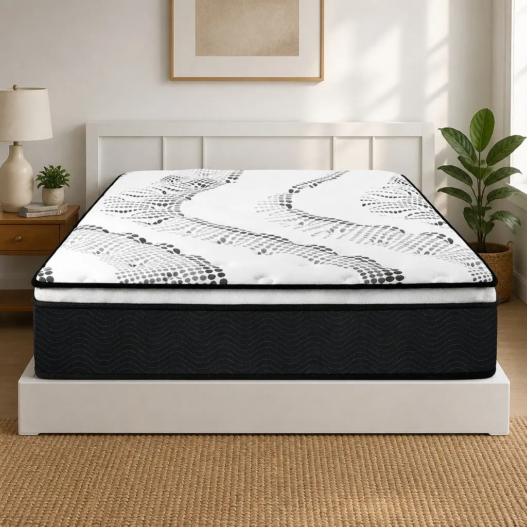 7 Zone Pocket Spring Mattress King Medium Firm Hybrid Foam Support Orthopedic
