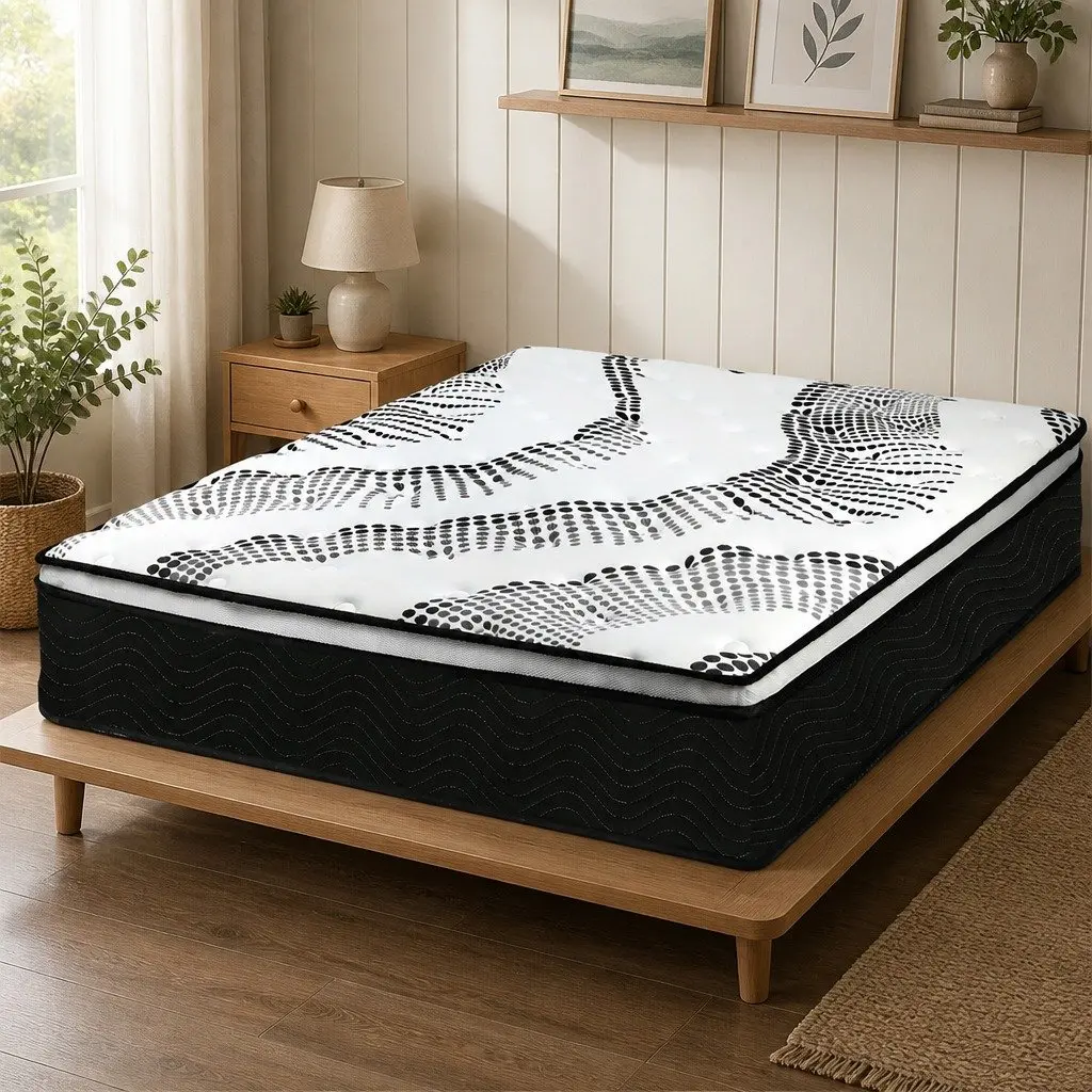 7 Zone Pocket Spring Mattress King Medium Firm Hybrid Foam Support Orthopedic