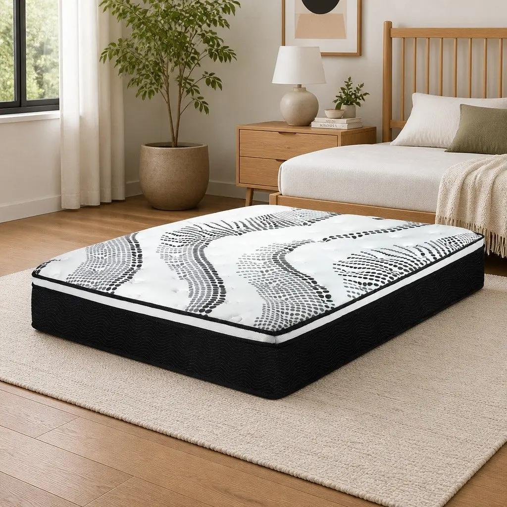 7 Zone Pocket Spring Mattress King Medium Firm Hybrid Foam Support Orthopedic