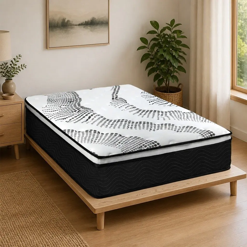 7 Zone Pocket Spring Mattress Single Medium Firm Hybrid Breathable Sleep Support