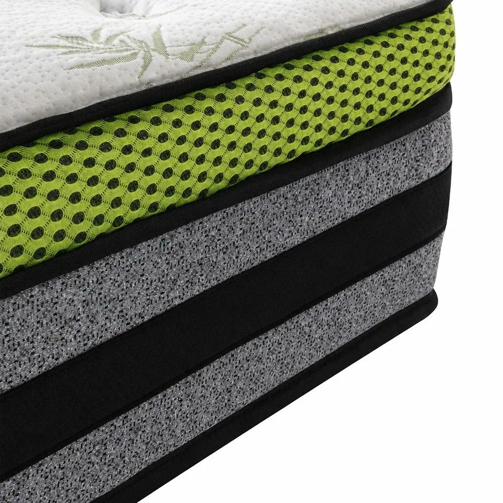 Queen Pocket Spring Mattress Medium-Firm 203x153cm Cool Gel Memory Foam