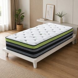 Cooling Gel Memory Foam Pocket Spring Mattress - Single