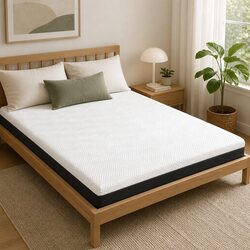Gel Memory Foam Mattress 15cm Medium Firm Cooling Sleep Pad