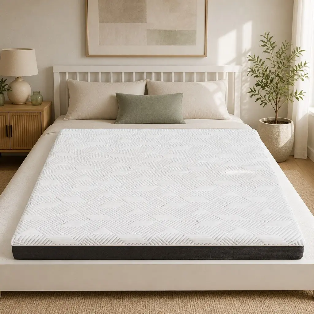 Gel Memory Foam Mattress 15cm Medium Firm Cooling Sleep Pad