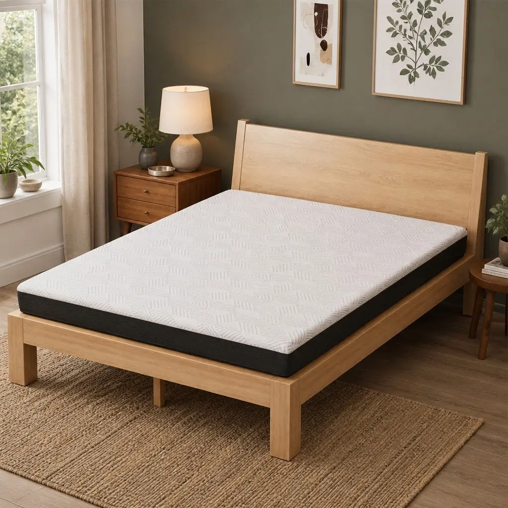 Gel Memory Foam Mattress 15cm Medium Firm Cooling Sleep Pad