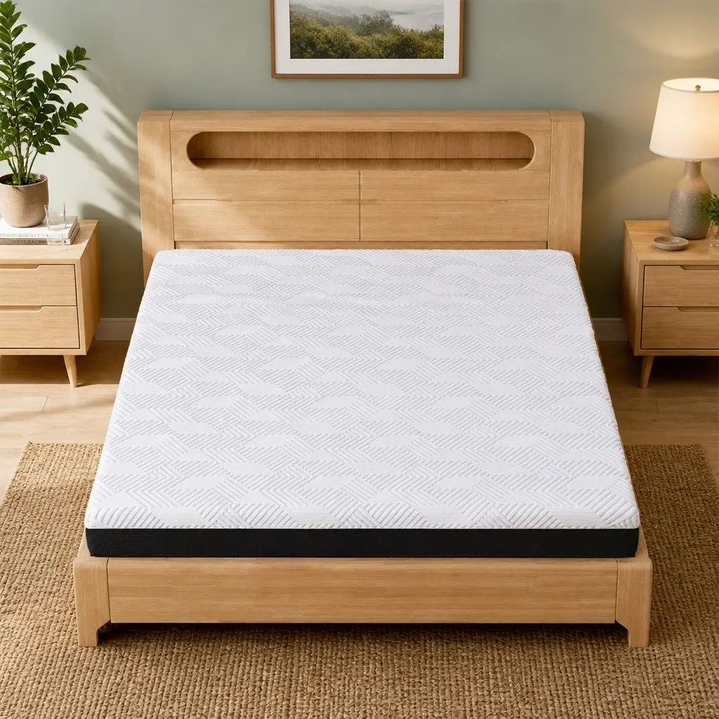 Gel Memory Foam Mattress 15cm Medium Firm Cooling Sleep Pad