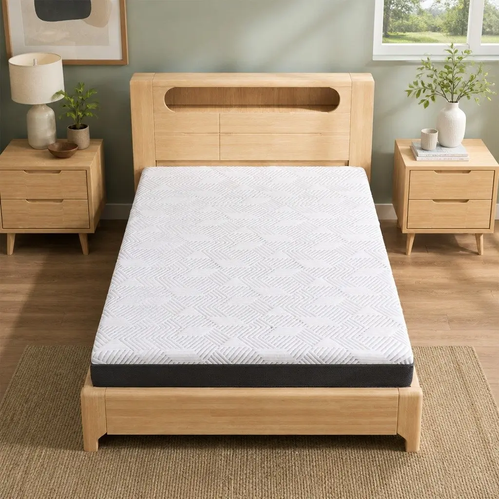 Single Mattress Gel Memory Foam Cooling Breathable 15cm Medium Firm Support