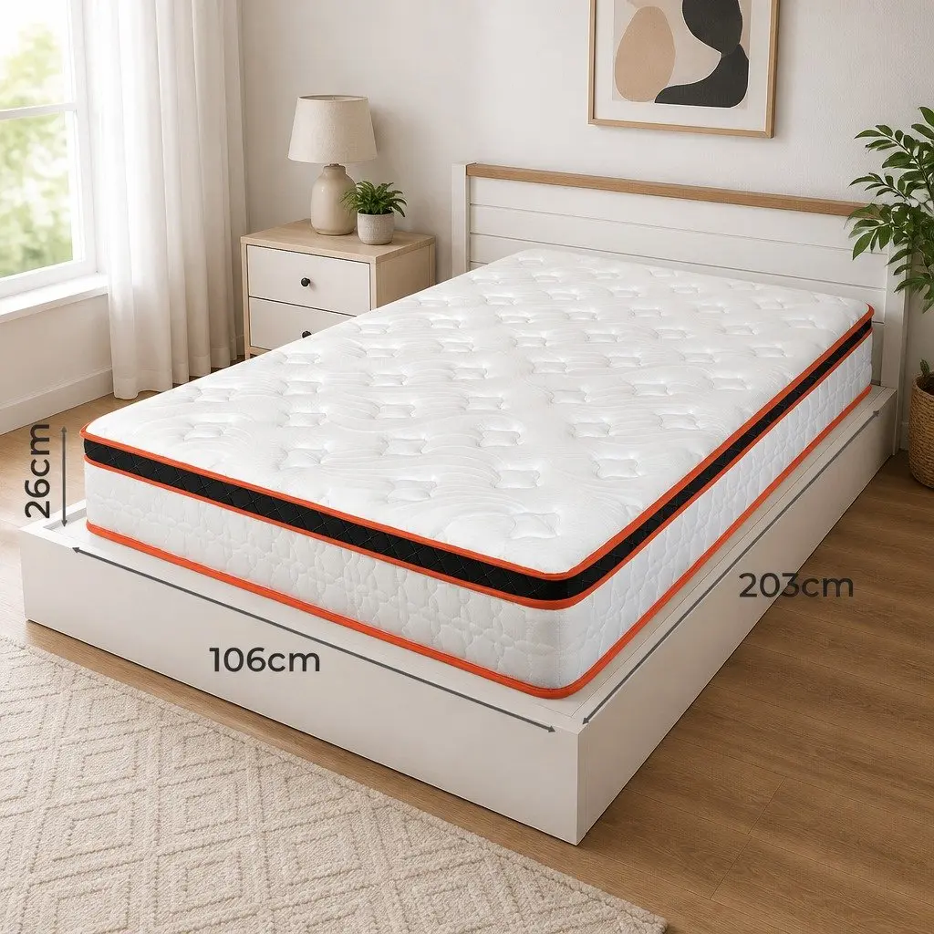 7 Zone Pocket Spring Mattress 26cm King Single