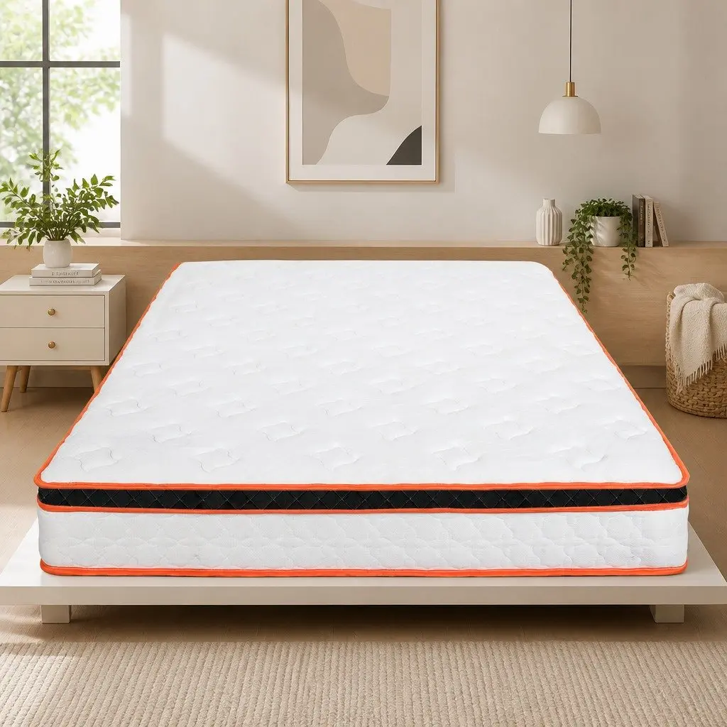 7 Zone Pocket Spring Mattress Medium Firm King Size Hybrid Foam Support