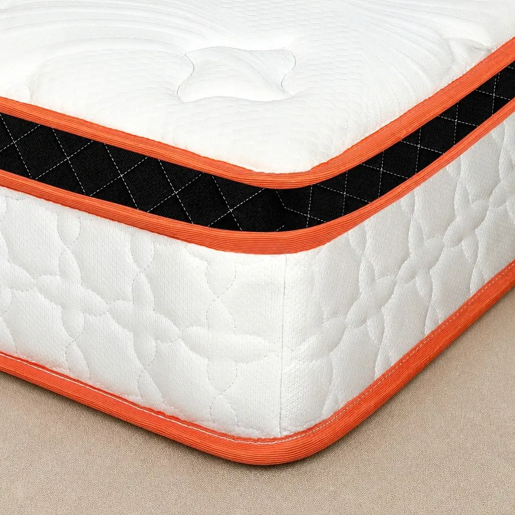 Pocket Spring Mattress Hybrid Foam Medium Firm Queen 7 Zone Support Orthopedic